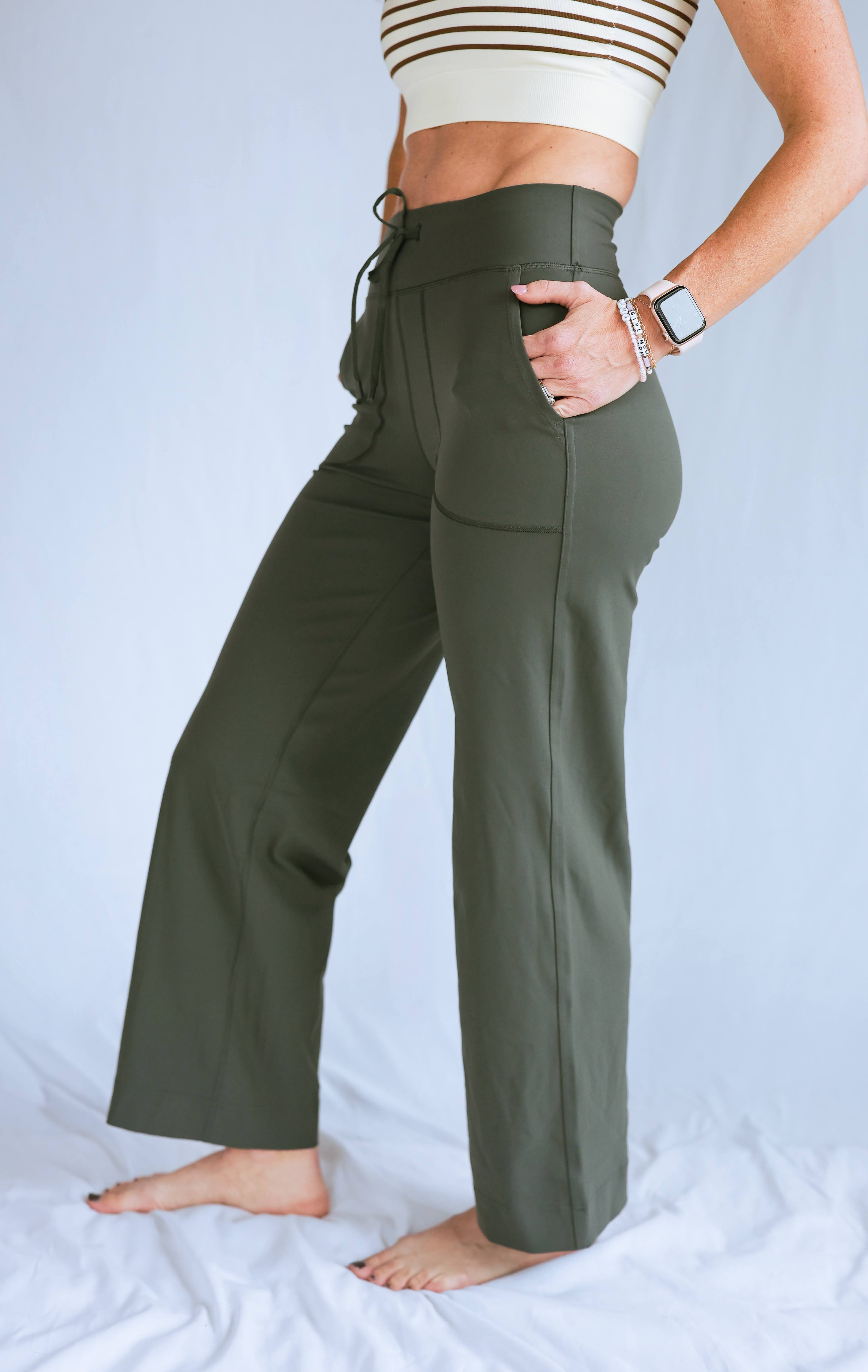 Spanx Stretch Twill Cropped wide Leg Pant | Darkened Olive, Bright Whi –  Harriman Clothing Co.